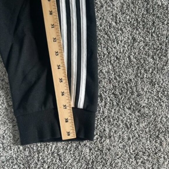 Adidas Track Pants Men’s XL 3 Stripes Black White - Picture 6 of 7